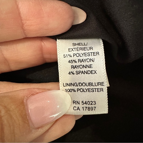 Banana Republic Y2K Retro Black Stretch Petite Cocktail Dress 6P - Picture 16 of 16
